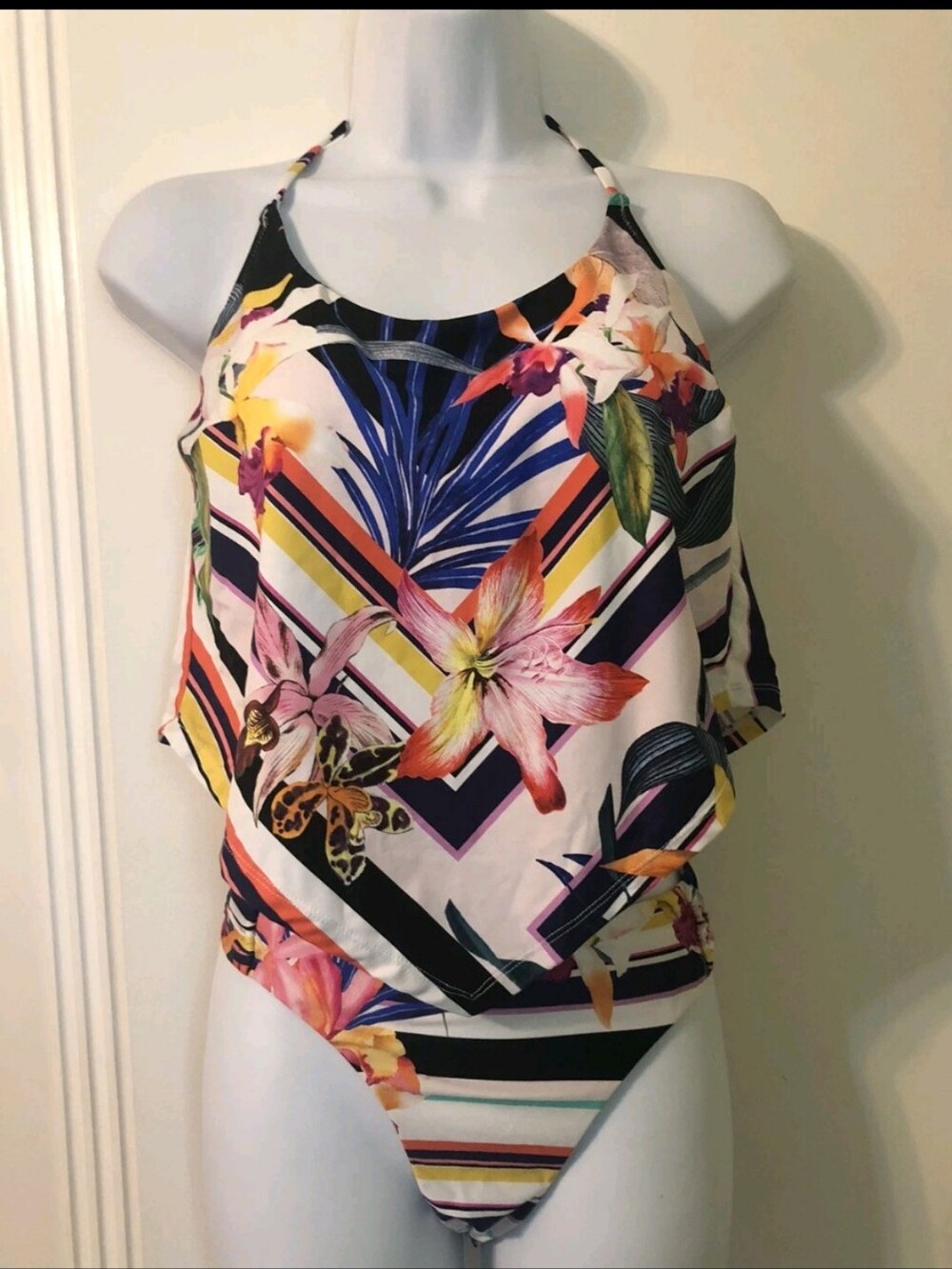 Trina Turk Halter Tankini NWOT